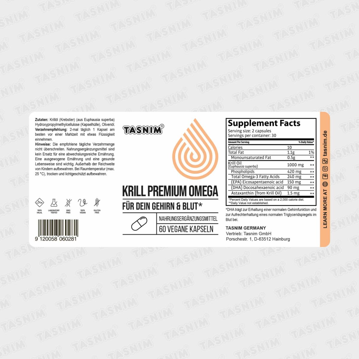 Krillöl Premium Omega 3 – 60 Kapseln – Bild 2