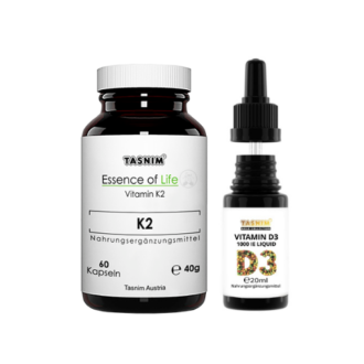 Vitamin K2 Vitamin D3 Tropfen Kombipaket Tasnim